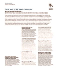 TC51/TC56 Specification Sheet 